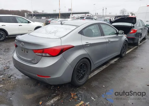 2016 Hyundai Elantra Value Edition из США, поврежденный, VIN KMHDH4AE9GU493686